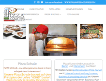 Tablet Screenshot of pizzaschule.com